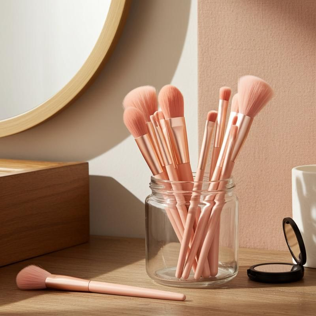 7-Piece Makeup Brush Set – Soft Pink | Makeup & Cosmetic