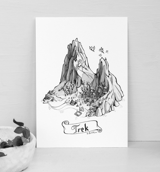 îles fantasy - L'aventure du Lama - Illustrations à l'unité