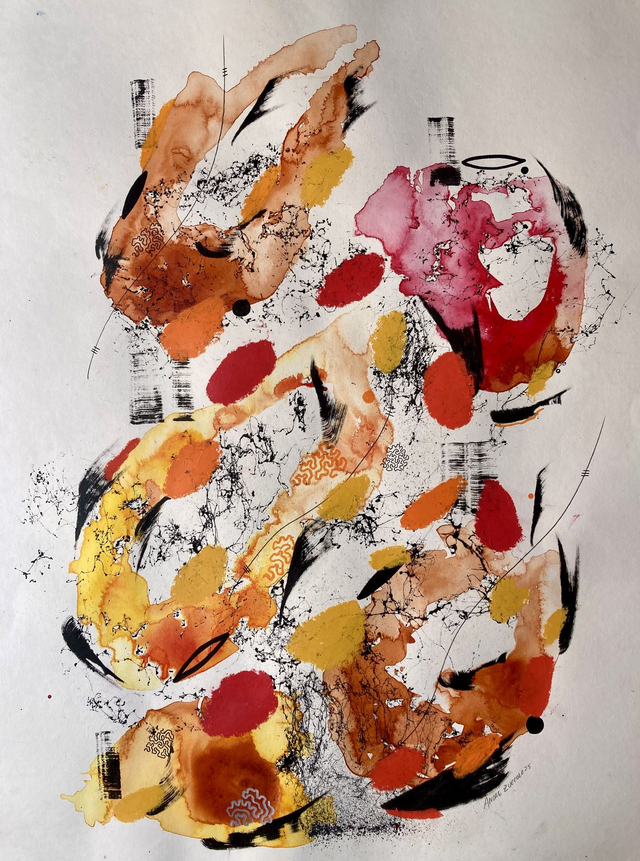 Original mix media on paper 50x65cm