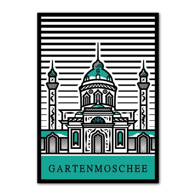 Gartenmoschee Schwetzingen - 030823 - Hony | Kunstdruck