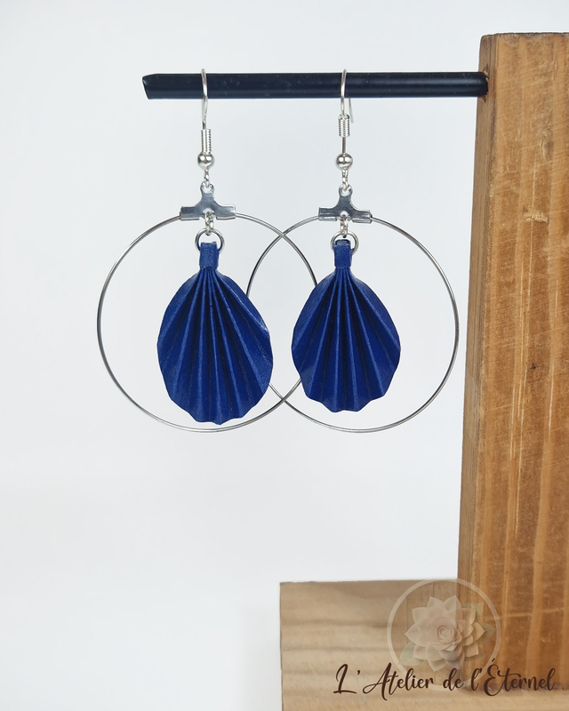 Boucles d'oreilles créoles Licuala