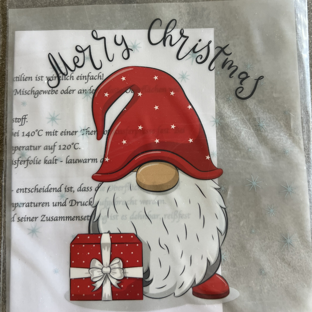 Merry Christmas Wichtel  15x12cm  