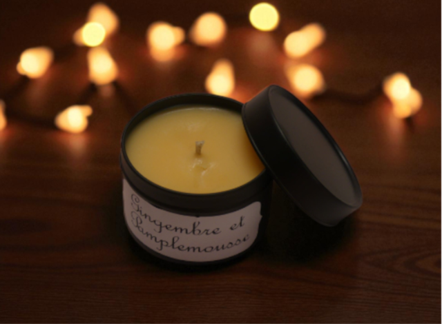 Bougie parfumée "Gingembre pamplemousse"