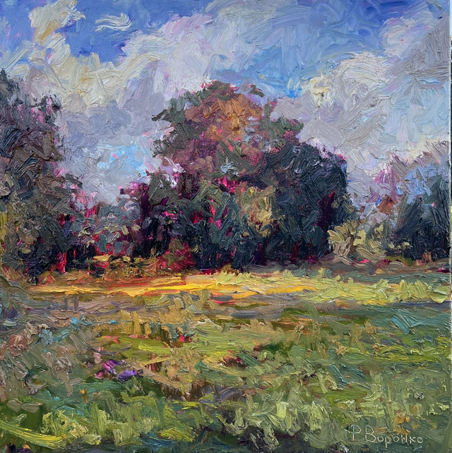 Der Sommer von gestern – Öl auf Leinwand, 100 × 100 cm, 2026 | Yesterday’s Summer