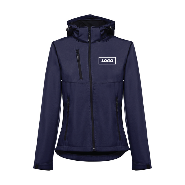 Softshell com capuz removível para mulher - 280 g/m2