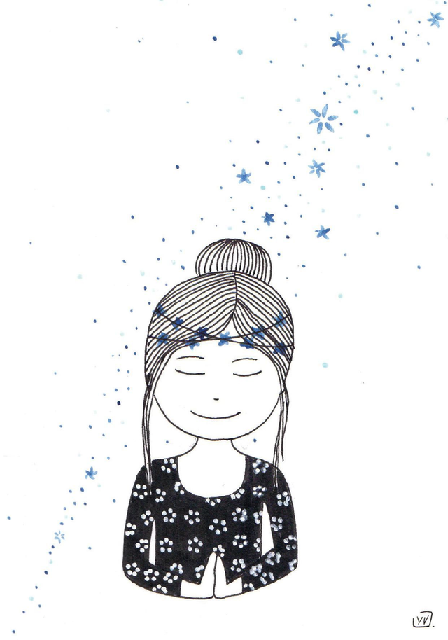 PAPETERIE - cartes "être fleur d'étoiles"