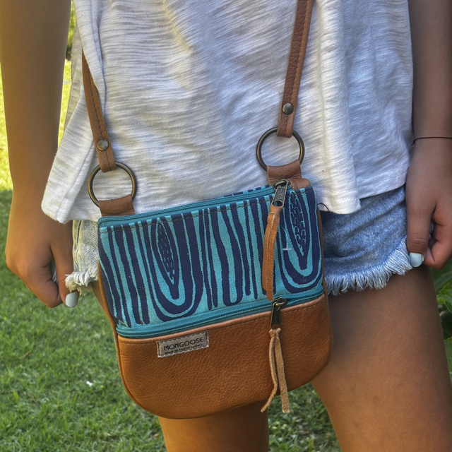 Kiki Leather Seed Indigo/Aqua