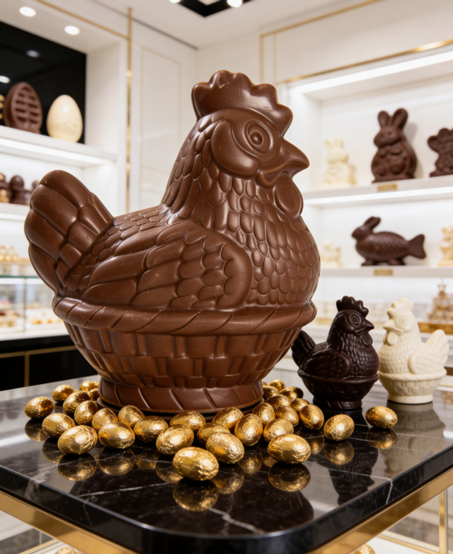 Poule de Pâques garnie - 750 g