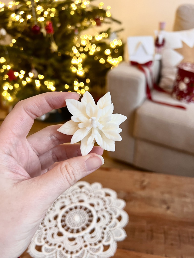 🎄 Bougie Edelweiss