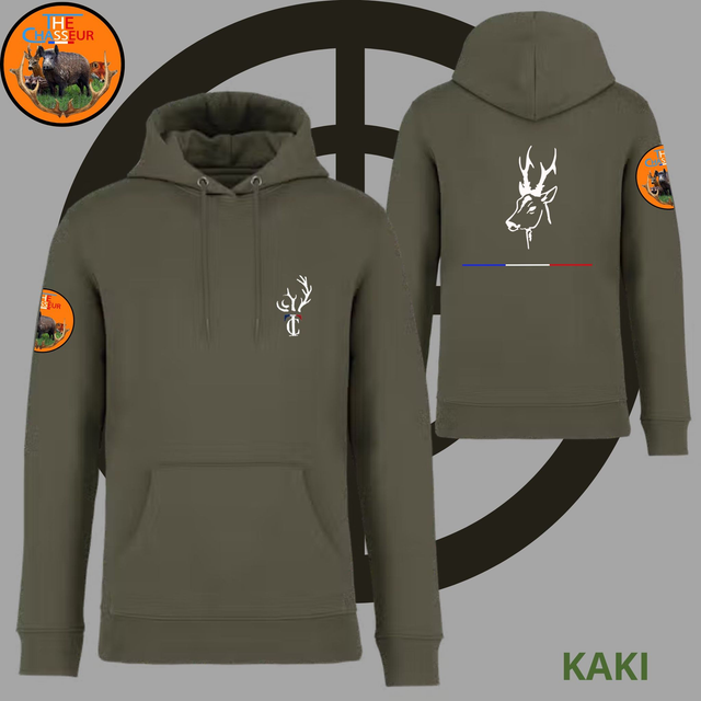 Sweet unisexe Brodé Team the Chasseur + BROCARD