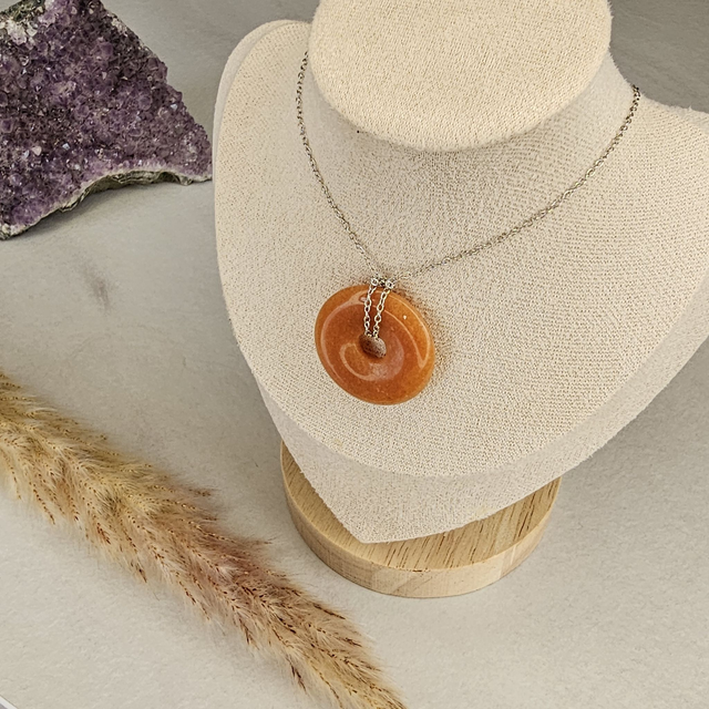 Aventurine Orange - Collier