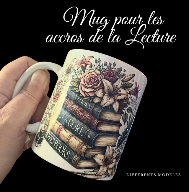 Mug accros de lecture