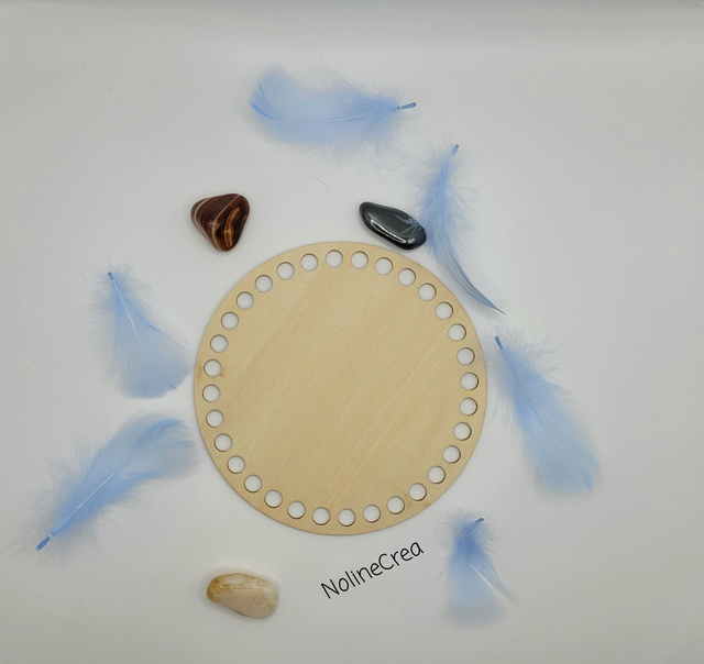 Base ronde en bois création panier crochet, base ronde bois pour crochet, base bois 15cm ou 20 cm