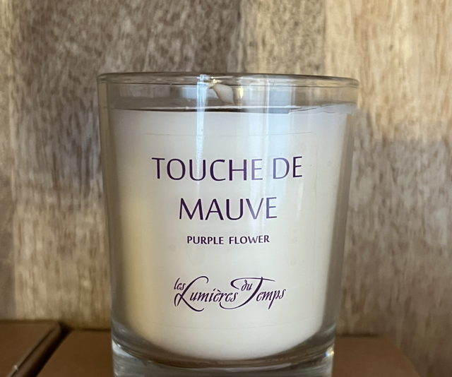 Bougie parfumée artisanale 90gr– Cires végétales & Parfums de Grasse | Touche de mauve