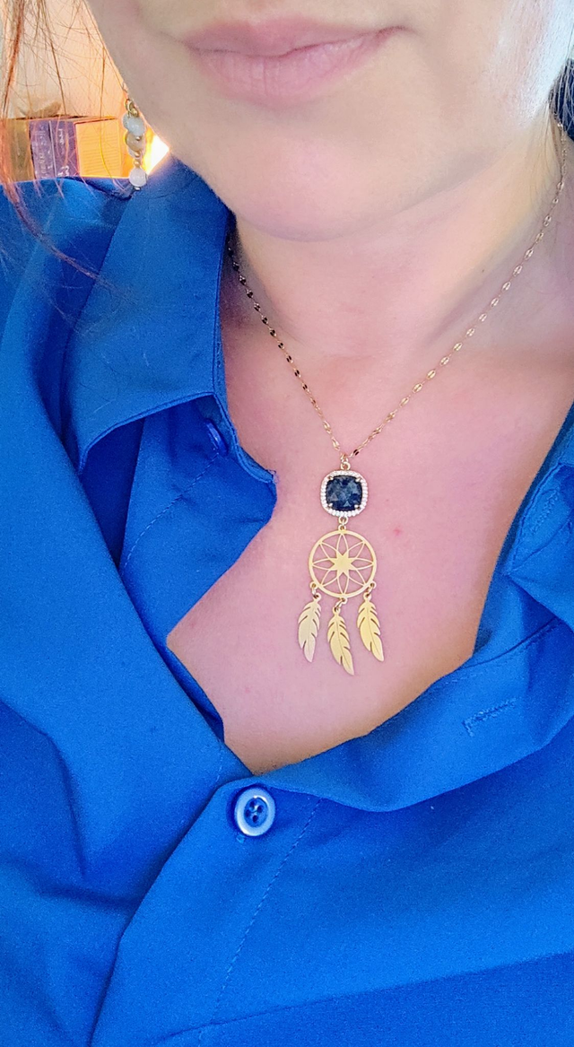 Collier "Lumière" Sodalite