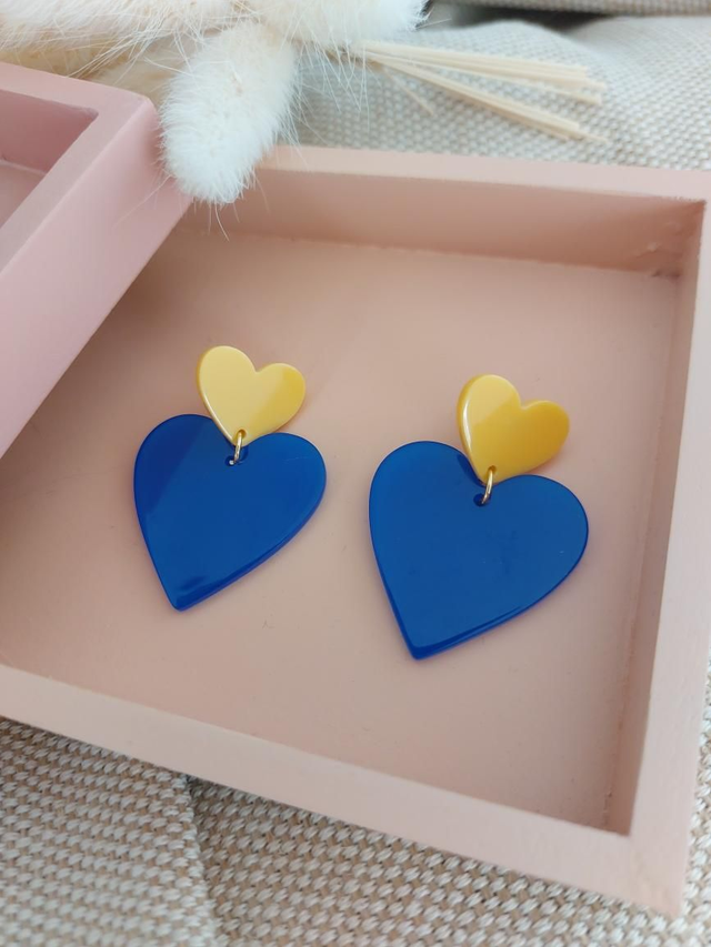 Boucles d'oreilles Héloise - bleu