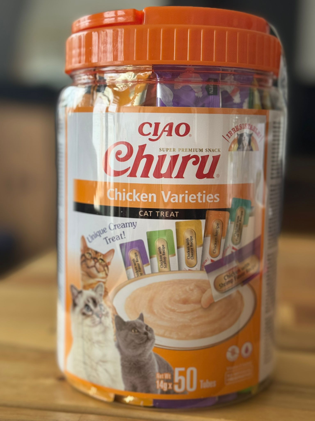 Poulet CIAO Churu Cat, emballage multiple, 50 pièces