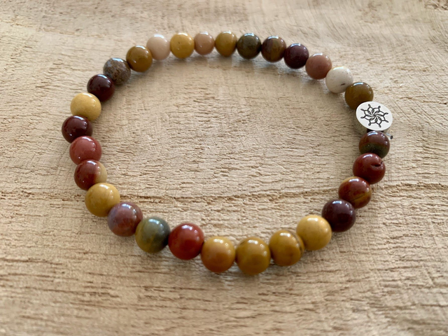 Bracelet Mookaite - Perles de 6mm