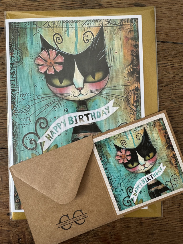 A32 &amp; F75 Cat Happy Birthday