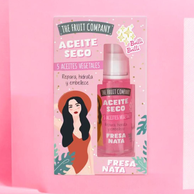 Huile sèche scintillant fraise&amp;chantilly 