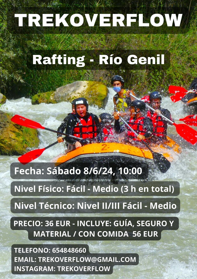 Rafting Ríoo Genil - Benameji, Cordoba