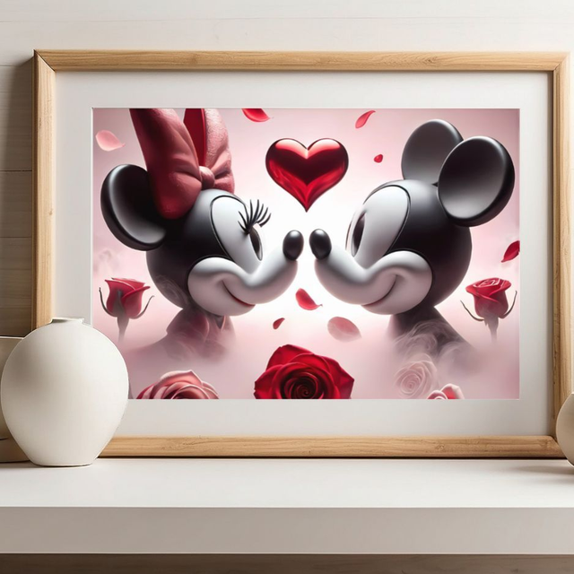 Affiche Minnie et Mickey