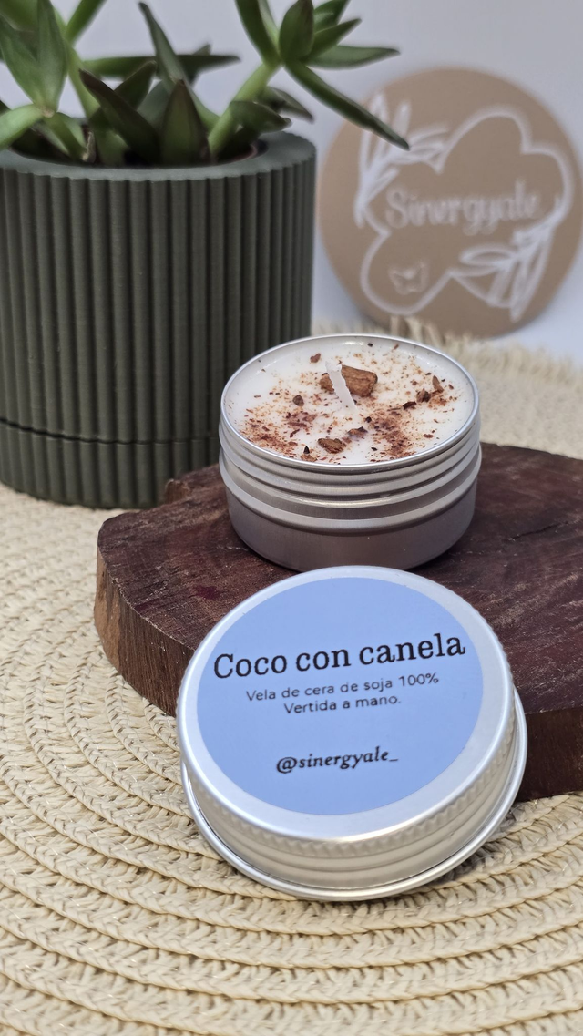 Vela de té - Coco con canela