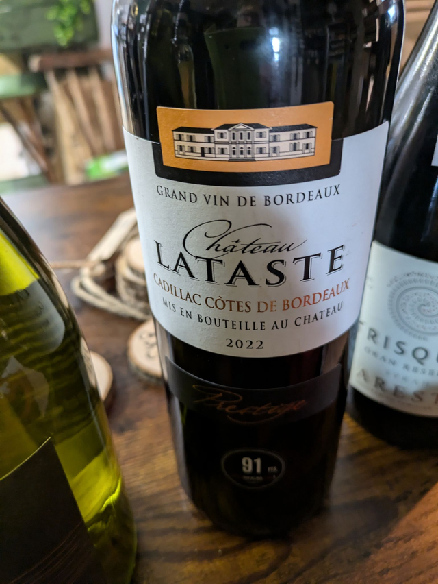 Chateau Lataste 2022 Cadillac Cotes de Bordeaux France