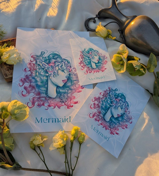 Print La Néréide aux Perles