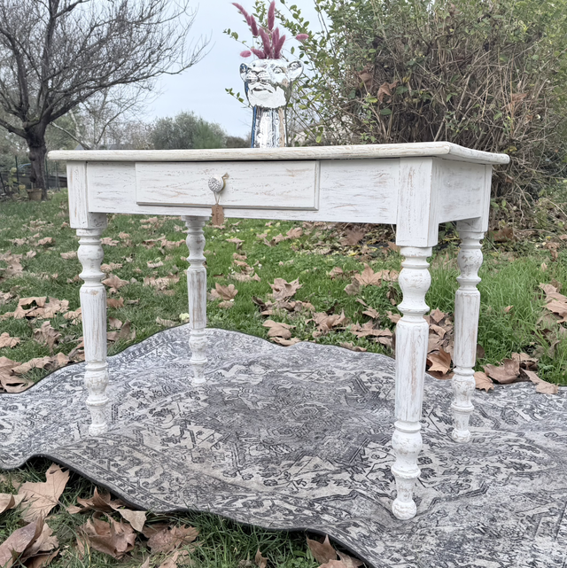 Table Champêtre blanche