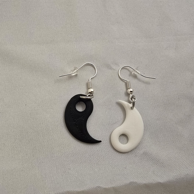 Boucles d'oreilles Ying yang
