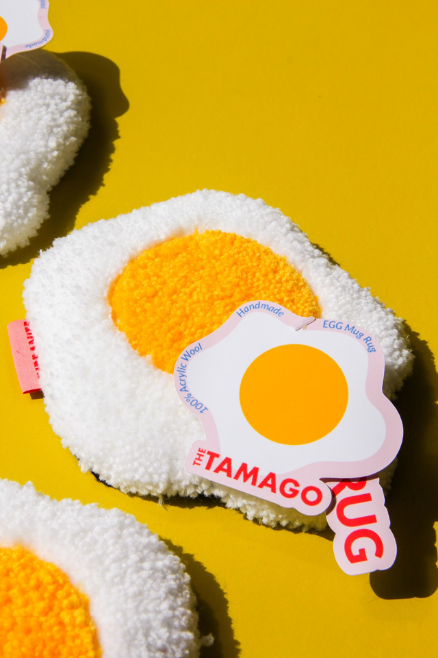 TheTAMAGO -Egg Coaster, Mug Rug, Table Decoration