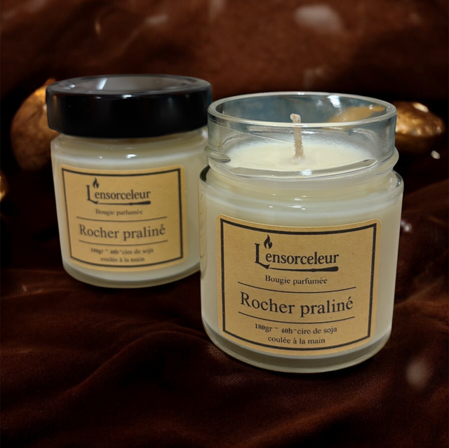 Bougie parfumée – Rocher Praliné (180 g) 