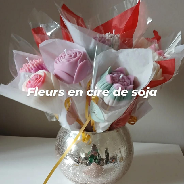 Fluer sur bâtonnet cire soja