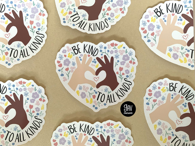 Be kind to all kinds sticker