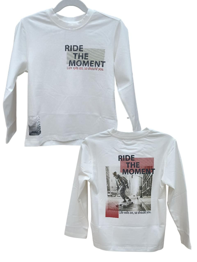 T-shirt blanc skateboard