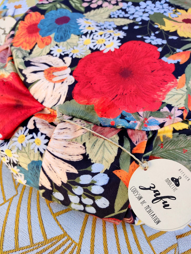 Zafu VELOUR - coussin de méditation