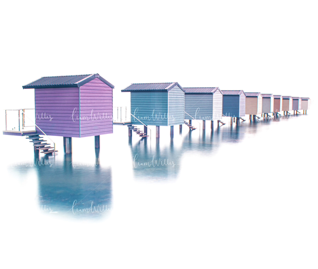 Beach Huts Print