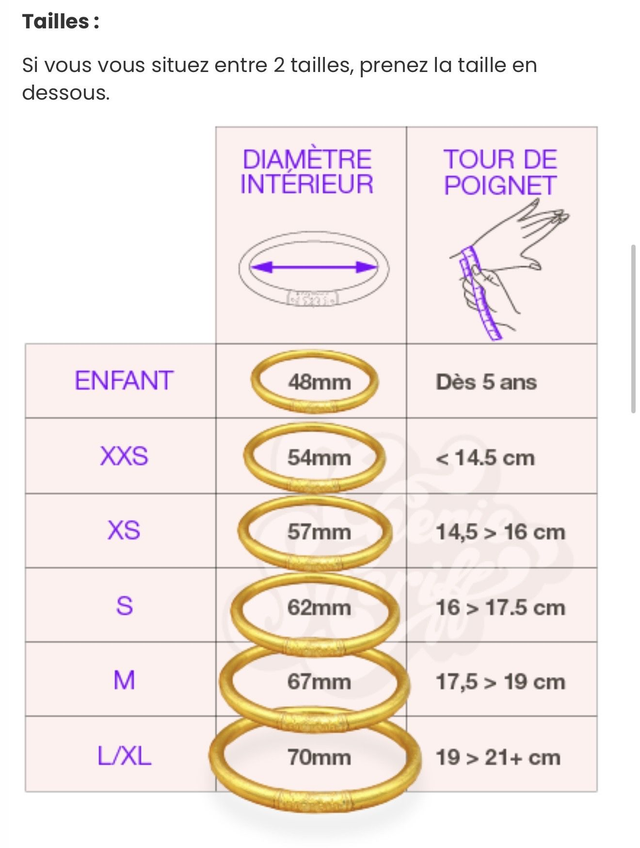 Jonc tibétain double tresse couleur doré