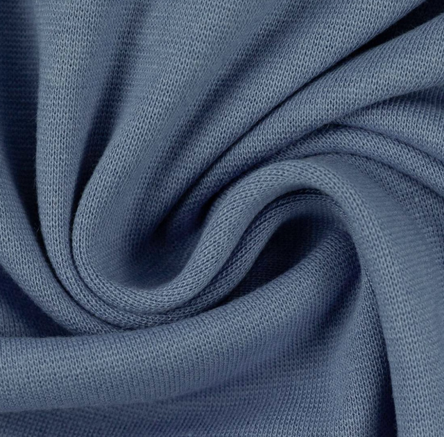  Jersey Stoff 0,5m rauchblau
