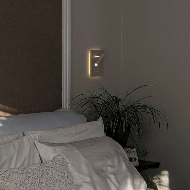 Applique murale "USBDI" - 3W + 12W - 2700K - USB+USB-C