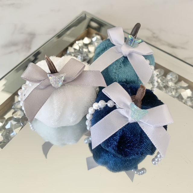 Deep Blue Baby Pumpkin Trio