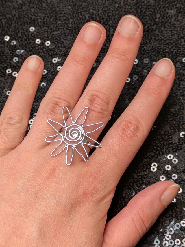 Bague soleil artisanat 