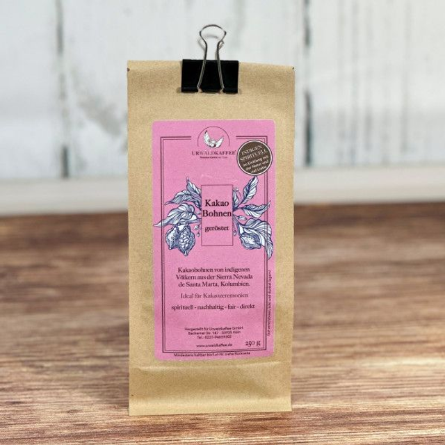 Urwaldkakao: Kakaobohnen, Geröstet, Sierra Nevada de Santa Marta (250g)