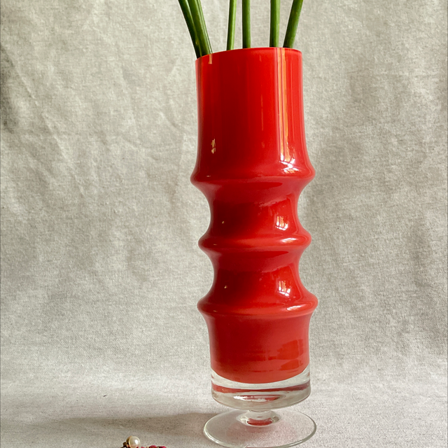 Opalin Glas Vase Friedrich 