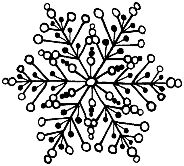 Stempel Flocke 6x6cm