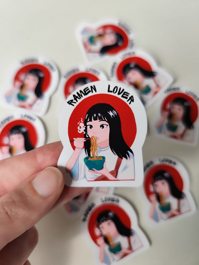 Stickers Ramen lover girl