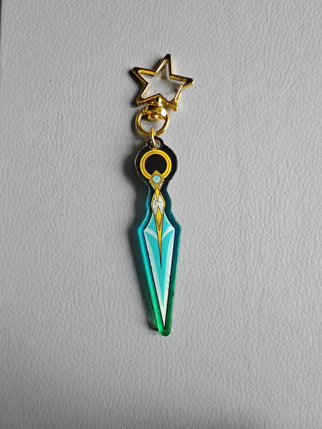 Lyrium dagger acrylic charm