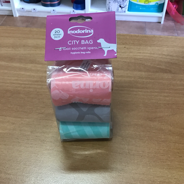 INODORINA SACHETTI RACCOGLI ESCREMENTI CITY BAG 6 ROTOLI 