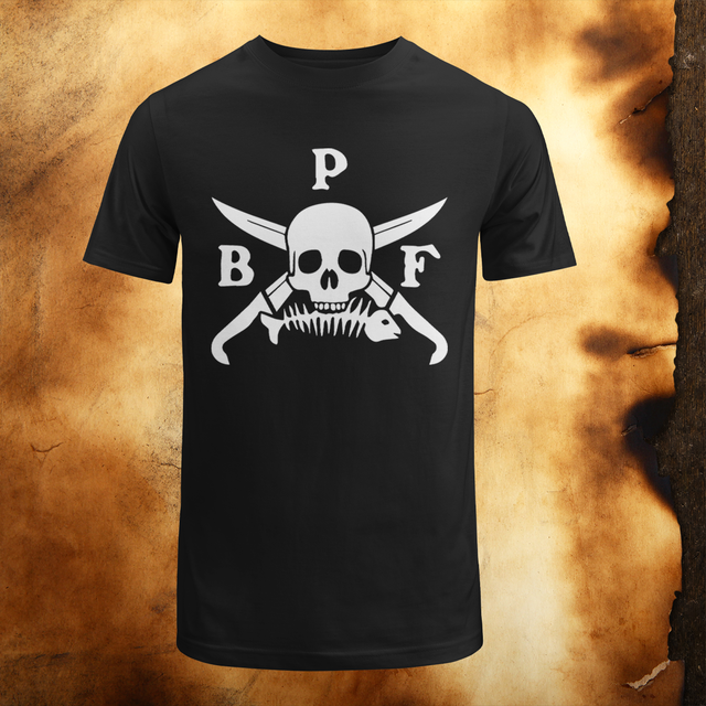 Skinny Fit T-shirt with Fishbone Freddie screen printed on the front